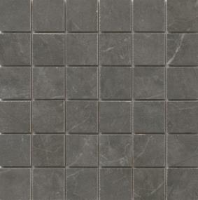 Sterlina II Matte Mosaic 2X2 On 12X12 - Asphalt Swatch