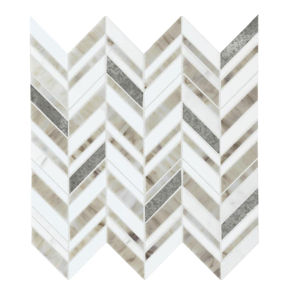 Stone Theory Chevron 3 Mm 12X14 Mt by Bel Terra - Geo Matte