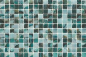 Waterlace Glossy 1X1 Mosaic 12X18 - Uma Swatch