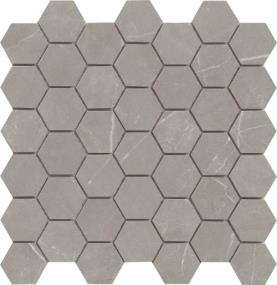Sterlina II Matte 2 Hexagon Mosaic 12X12 - Dove Swatch
