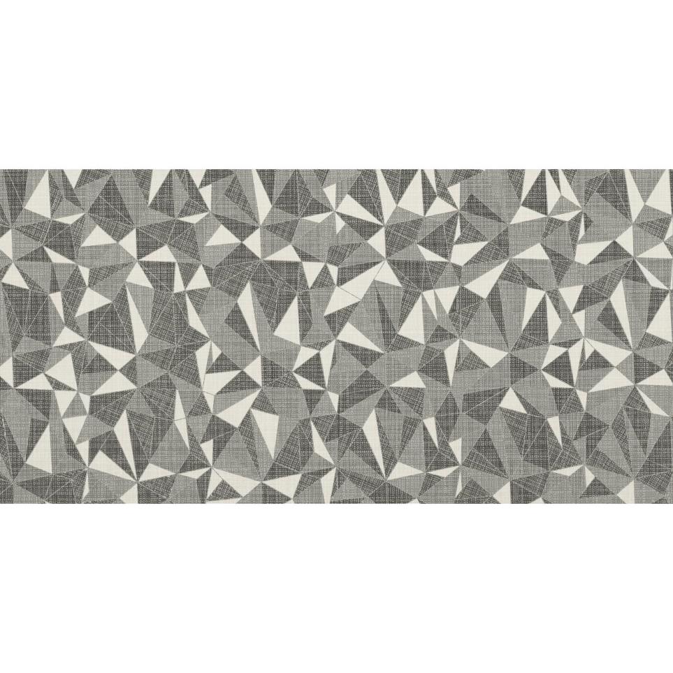 Fabric Art Rectangle Modern Kaleidoscope 12X24 Mt by Bel Terra - White Ash Prism Matte