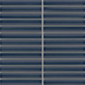 Souvenir Gloss Stacked Mosaic 1X6 On 12X12 - Sintra Swatch