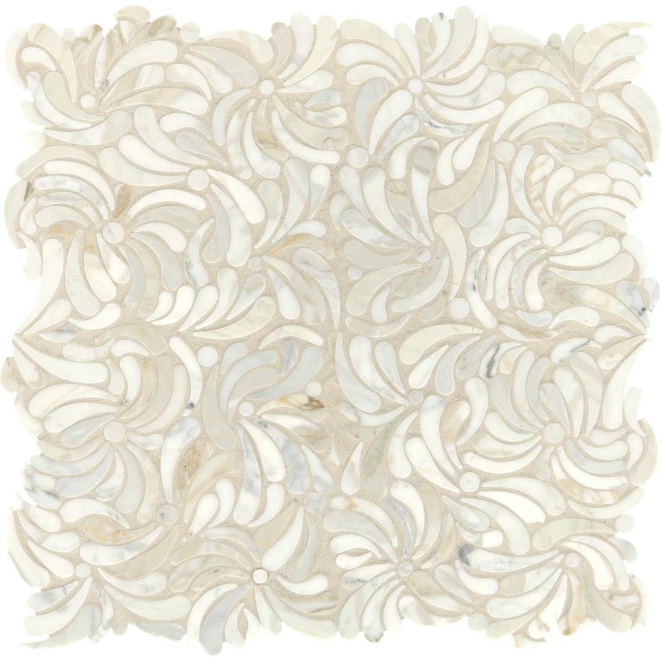 Lavaliere Windblown Mm 12X11 Straight Edge Hn by Bel Terra - Calacatta Gold Honed