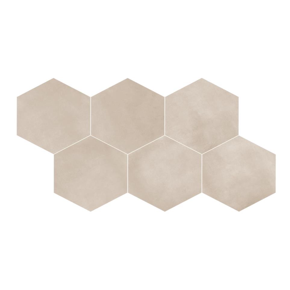 Scrapbook Hexagon 8X9 MT by Bel Terra - Cherished Greige Matte