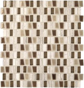 Midpark Mosaics Trapezoid Random 1 Mm 12X12 Mt - Sandbox Matte Swatch