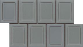 Cuadro Glossy Frame Mosaic 4X5 On 9X14 - Gray Swatch