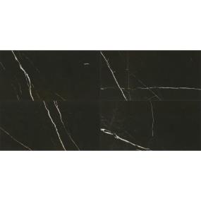 Marble Attache Rectangle 12X24 PL - Nero Polished Swatch