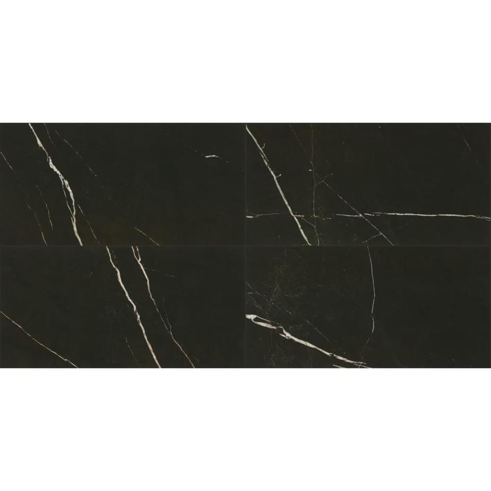 Marble Attache Rectangle 12X24 PL by Bel Terra - Nero Polished