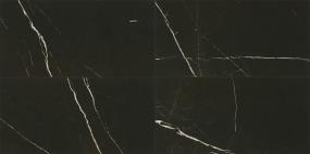 Marble Attache Rectangle 12X24 ST - Nero Satin Swatch