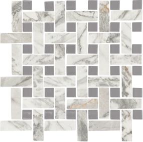 Divinium Basketweave Microban 1X3 Dm 13X13 Mt - Zion Matte Swatch