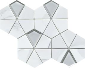 Lamour Cut Polished Kaleidoscope Mosaic 9X11