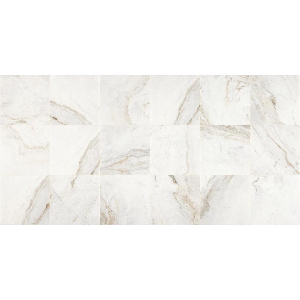 Marble Square 18X18 HN by Bel Terra - Daphne White Honed