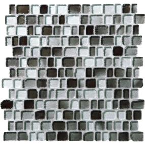 Jewel Tide Random 1 Mm 12X12 Tumbled Gs - Silver Shore Glass Swatch