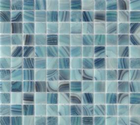 Waterlace Glossy 1X1 Mosaic On 12X12 - Gau Swatch