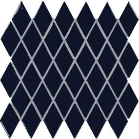Color Story Mosaics Harlequin 2X3 Mm 12X13 Gl Grp3 - Navy Glossy Swatch