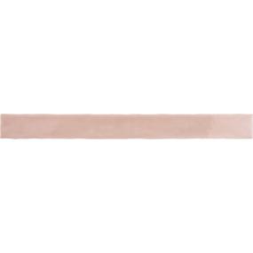 Artistic Reflections Rectangle Undulated 2X20 Gl - Rose Glossy Swatch