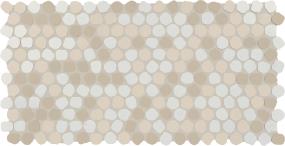 Keystones Organic Penny 1 Dm 12X22 MT Blend - Sand Blend Matte Swatch