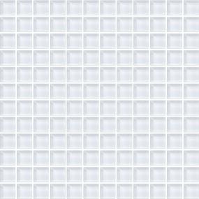 Color Wave Straight Joint 1X1 Mm 12X12 Gs - Ice White Glass Swatch