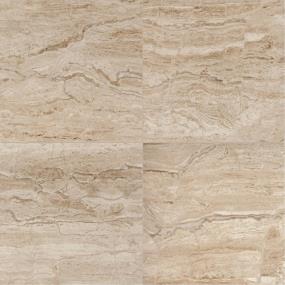 Marble Attache Square 24X24 ST - Travertine Satin Swatch