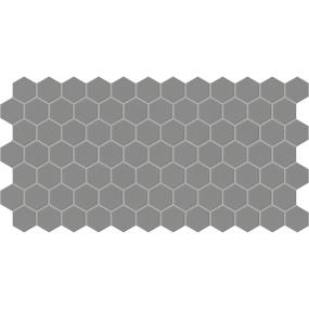 Keystones Hexagon 1 Dm 12X21 Mt Grp2 - Suede Gray Matte Swatch