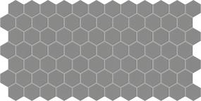 Keystones Hexagon 1 Dm 12X21 Mt Grp2 - Suede Gray Matte Swatch