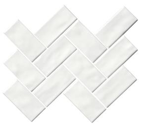 Artezen Herringbone 2X4 Dm 12X14 Gl - Elegant White Glossy Swatch