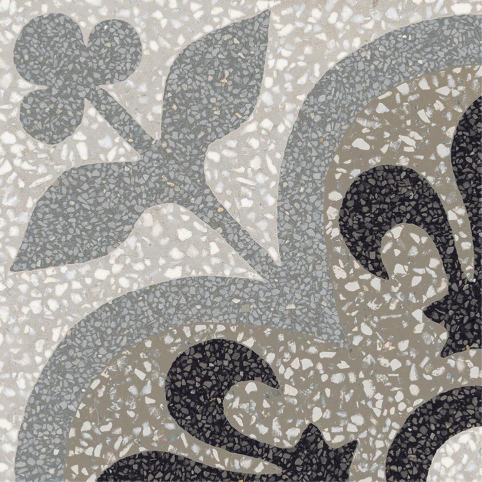 D_Segni Terrazzo Square Fleur-De-Lis 8X8 Mt by Marazzi - Fleur-De-Lis Matte