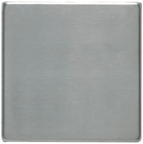 Metallica Square 4X4 St - Brushed Stainless Steel Satin Swatch