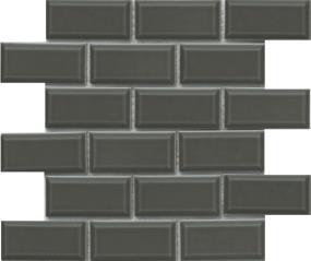 Reward Glossy 2X4 Beveled Offset Mosaic 11X12