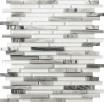 Lucente Glass  Stone Gloss/Matte Linear Mosaic 12X13 - Grazia Swatch