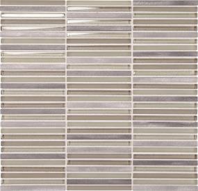 Lucent Skies Stacked 3/8X4 Mm 12X12 St - Nightfall Luster Satin Swatch