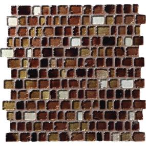 Jewel Tide Random 1 Mm 12X12 Tumbled Gs - Cobblestone Glass Swatch