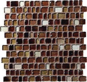 Jewel Tide Random 1 Mm 12X12 Tumbled Gs - Cobblestone Glass Swatch