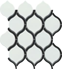 Diva Gloss Arabesque Mosaic 10X12 - Ares Swatch