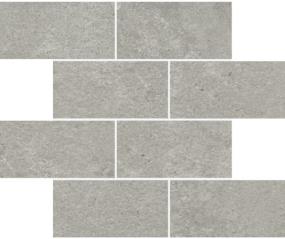 Perenne Slim Matte Offset Mosaic 3X6/12X12 6 Mm - Gray Swatch