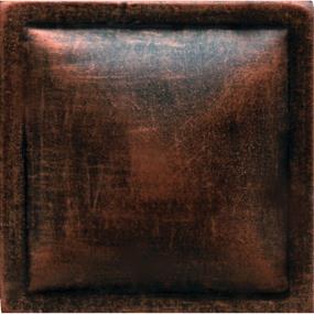 Armor Square Pillow 2X2 St - Guilded Copper Satin Swatch