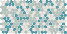 Keystones Organic Penny 1 Dm 12X22 MT Blend - Deep Sea Blend Matte Swatch