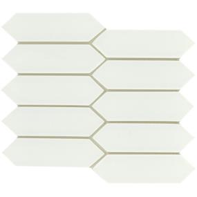 Concept Picket Gloss Mosaic 8X10 - White Swatch