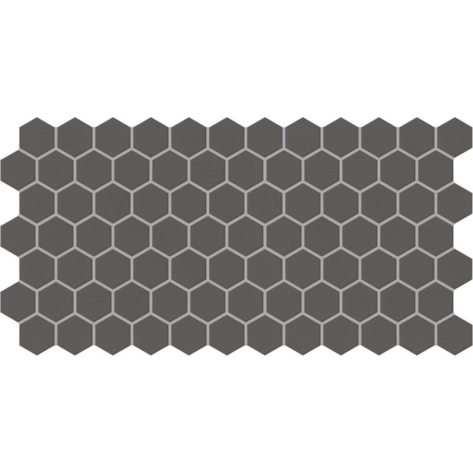 Keystones Hexagon 2X2 Dm 12X24 Mt Grp3 by Daltile - Black/Ebony Matte