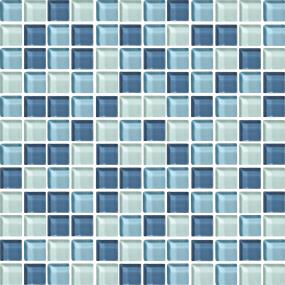 Color Wave Straight Joint 1X1 Mm 12X12 Gs - Winter Blues Glass Swatch