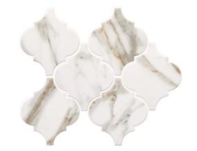 Marble Obsession Arabesque 6 Mt - Calacatta Gold Matte Swatch
