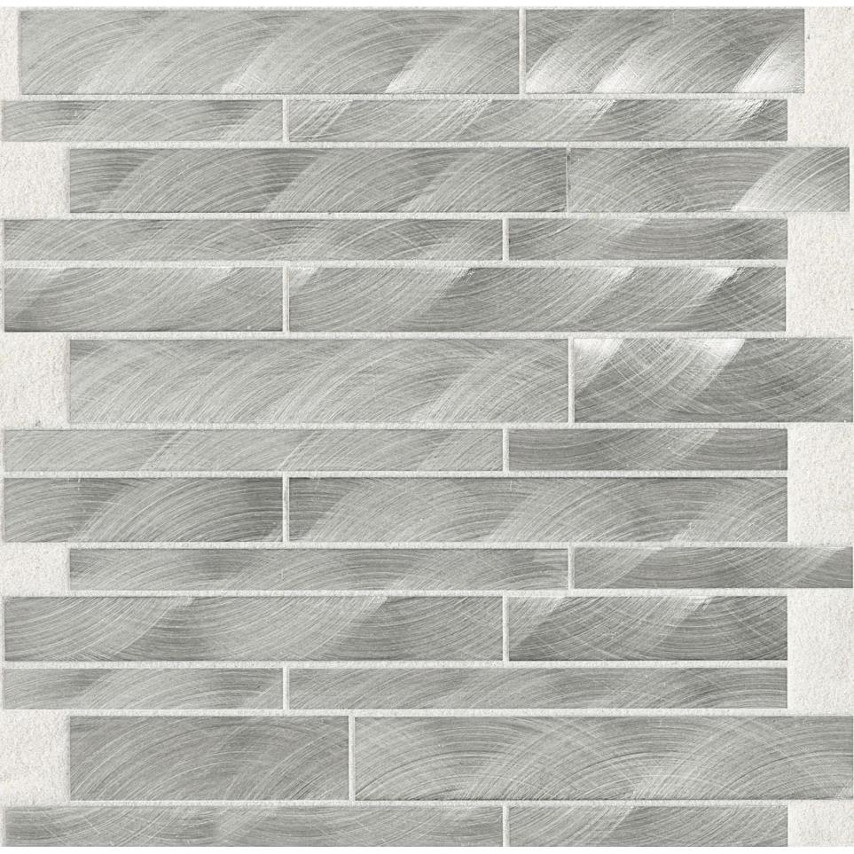 Structure Random Interlocking Mm 12X12 St Grp1 by Daltile - Steel Satin