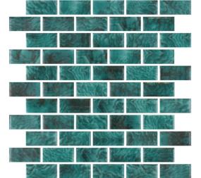 Waterlace Matte/Satin 1X2 Offset Mosaic 10X12 - Tilva Swatch