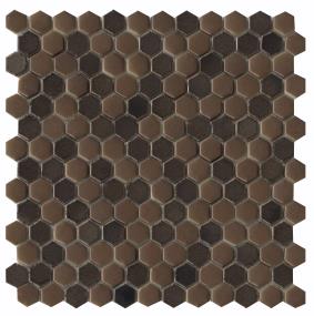 Confetti II Mixed Finish Hex Mosaic 12X12