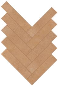 Rekindle Herringbone Stepwise 2X6 Mm 7X4 Mt - Terracotta Matte Swatch
