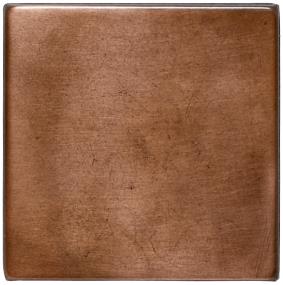 Metallica Square 4X4 St - Oxidized Copper Satin Swatch