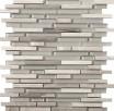 Lucente Glass  Stone Gloss/Matte Linear Mosaic 12X13 - Certosa Swatch