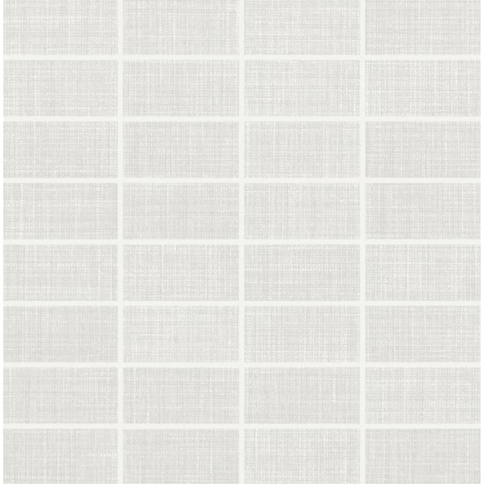 Fabric Art Straight Joint 1X3 Mm 12X12 Mt by Bel Terra - Modern Textile White Matte