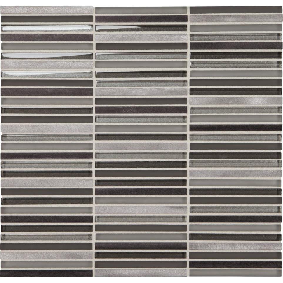 Lucent Skies Stacked 3/8X4 Mm 12X12 St by Daltile - Twilight Gleam Satin