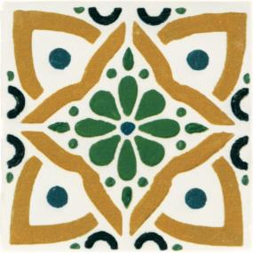 Cotto Revival Square Hand Crafted 4X4 Gl - Marbella Glossy Swatch
